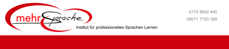 09071 7700 388 0170 8642 440 Institut fr professionelles Sprachen Lernen